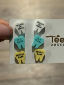 Valentine Dental Earrings, Heart Teeth Earrings, Tooth Studs, RDH, Hygienist, Dental Hygiene Gift, Dental Assistant, Dental Graduation