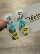 Valentine Dental Earrings, Heart Teeth Earrings, Tooth Studs, RDH, Hygienist, Dental Hygiene Gift, Dental Assistant, Dental Graduation