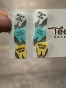 Valentine Dental Earrings, Heart Teeth Earrings, Tooth Studs, RDH, Hygienist, Dental Hygiene Gift, Dental Assistant, Dental Graduation