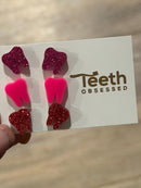 Valentine Dental Earrings, Heart Teeth Earrings, Tooth Studs, RDH, Hygienist, Dental Hygiene Gift, Dental Assistant, Dental Graduation