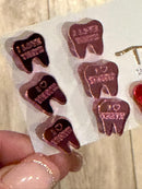 Valentine Dental Earrings, Heart Teeth Earrings, Tooth Studs, RDH, Hygienist, Dental Hygiene Gift, Dental Assistant, Dental Graduation
