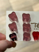 Valentine Dental Earrings, Heart Teeth Earrings, Tooth Studs, RDH, Hygienist, Dental Hygiene Gift, Dental Assistant, Dental Graduation