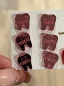 Valentine Dental Earrings, Heart Teeth Earrings, Tooth Studs, RDH, Hygienist, Dental Hygiene Gift, Dental Assistant, Dental Graduation