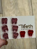 Valentine Dental Earrings, Heart Teeth Earrings, Tooth Studs, RDH, Hygienist, Dental Hygiene Gift, Dental Assistant, Dental Graduation