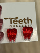 Valentine Dental Earrings, Heart Teeth Earrings, Tooth Studs, RDH, Hygienist, Dental Hygiene Gift, Dental Assistant, Dental Graduation