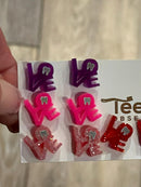 Valentine Love Dental Earrings, Heart Teeth Earrings, Tooth Studs, RDH, Hygienist, Dental Hygiene Gift, Dental Assistant