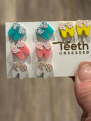 Cupcake Tooth Earrings, Teeth Earrings, Tooth EStud, Dental Birthday Gift, Hygiene Assistant Graduation Gift Dentist Gift