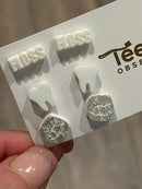Floss Molar Tooth Earrings