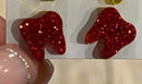Red and Gold Dental Earrings, Teeth Earrings, Tooth Earrings, Glitter Tooth Earrings, Dental Hygiene Gift Dental Assistant