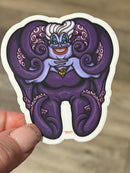 Dental Villain | Octopus Tooth Sticker, Dentist Cling | Dental Assistant Gift | Hygienist Sticker | Tooth Stickers | Dental Hygienist