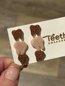 Rose Gold Dental Earrings