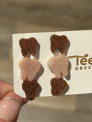 Rose Gold Dental Earrings