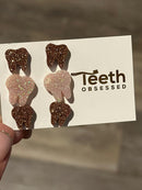 Rose Gold Dental Earrings