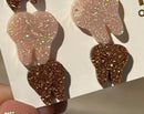 Rose Gold Dental Earrings