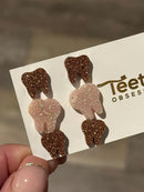 Rose Gold Dental Earrings