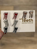 RCT Dental Earrings, Endo Teeth Earrings, Tooth Earrings, Glitter Tooth Earrings, Dental Hygiene Gift Dental Assistant