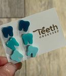 Dental Earrings, Teeth Earrings, Tooth Earrings, Glitter Tooth Earrings, Dental Hygiene Gift Dental Assistant, Dental Graduation