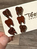 Rose Gold Dental Earrings