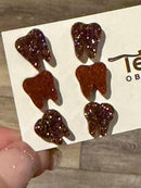 Rose Gold Dental Earrings