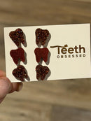 Rose Gold Dental Earrings