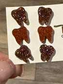 Rose Gold Dental Earrings