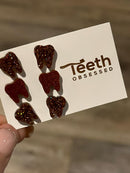 Rose Gold Dental Earrings