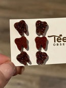 Rose Gold Dental Earrings