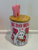 Valentine’s Day Dental Mug and Heart Glass Set | Tooth & Smile Straw Toppers | Dental Gift | Hygienist Assistant Gift | Love Teeth