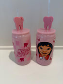 Valentine’s Day Dental Mug and Heart Glass Set | Tooth & Smile Straw Toppers | Dental Gift | Hygienist Assistant Gift | Love Teeth