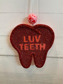 Valentine Tooth Freshener | Dental Air Freshener | Tooth Shaped Freshener | Valentine Dental Gift | Hygienist Assistant Gift