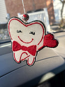 Valentine Tooth Freshener | Dental Air Freshener | Tooth Shaped Freshener | Valentine Dental Gift | Hygienist Assistant Gift