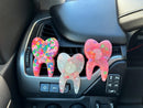 Valentine Dental Car Freshies, Tooth Freshener, Dental Hygienists, Teeth Freshener, Dental Car Fresheners, Tooth Mold, Tooth Vent