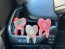 Valentine Dental Car Freshies, Tooth Freshener, Dental Hygienists, Teeth Freshener, Dental Car Fresheners, Tooth Mold, Tooth Vent
