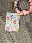 Dental Valentine Card Keychain – Cute Dental Valentine Gift | Dental Love Keychain | Dentist & Dental Assistant Gift | Tooth Valentine