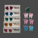 Dental Earrings, Teeth Earrings, Tooth Earrings, Glitter Tooth Earrings, Dental Hygiene Gift Dental Assistant, Dental Graduation