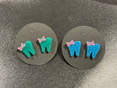 Dental Earrings, Teeth Earrings, Tooth Earrings, Glitter Tooth Earrings, Dental Hygiene Gift Dental Assistant, Dental Graduation
