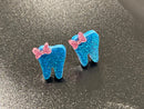 Dental Earrings, Teeth Earrings, Tooth Earrings, Glitter Tooth Earrings, Dental Hygiene Gift Dental Assistant, Dental Graduation