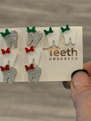 Dental Earrings, Teeth Earrings, Tooth Earrings, Glitter Tooth Earrings, Dental Hygiene Gift Dental Assistant, Dental Graduation