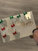 Dental Earrings, Teeth Earrings, Tooth Earrings, Glitter Tooth Earrings, Dental Hygiene Gift Dental Assistant, Dental Graduation