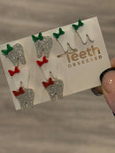 Dental Earrings, Teeth Earrings, Tooth Earrings, Glitter Tooth Earrings, Dental Hygiene Gift Dental Assistant, Dental Graduation