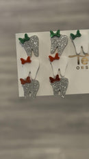 Dental Earrings, Teeth Earrings, Tooth Earrings, Glitter Tooth Earrings, Dental Hygiene Gift Dental Assistant, Dental Graduation