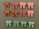 3 Acrylic Tooth Magnets: Dental Office Decor