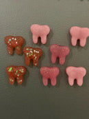 3 Acrylic Tooth Magnets: Dental Office Decor