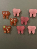 3 Acrylic Tooth Magnets: Dental Office Decor