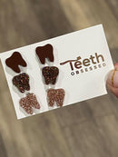 Rose Gold Tooth Dental Earrings, Teeth Earrings, Tooth Studs, RDH, Hygienist, Dental Hygiene Gift, Dental Assistant, Dental Graduation