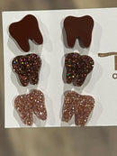 Rose Gold Tooth Dental Earrings, Teeth Earrings, Tooth Studs, RDH, Hygienist, Dental Hygiene Gift, Dental Assistant, Dental Graduation