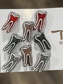 RCT Dental Earrings, Endo Teeth Earrings, Tooth Earrings, Glitter Tooth Earrings, Dental Hygiene Gift Dental Assistant