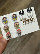 Dental Earrings, Teeth Earrings, Tooth Earrings, Glitter Tooth Earrings, Dental Hygiene Gift Dental Assistant, Dental Graduation