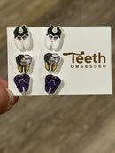 Dental Earrings, Teeth Earrings, Tooth Earrings, Glitter Tooth Earrings, Dental Hygiene Gift Dental Assistant, Dental Graduation