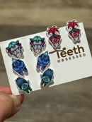 Dental Earrings, Teeth Earrings, Tooth Earrings, Glitter Tooth Earrings, Dental Hygiene Gift Dental Assistant, Dental Graduation